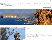 Tablet Screenshot of escalade-calanques.com